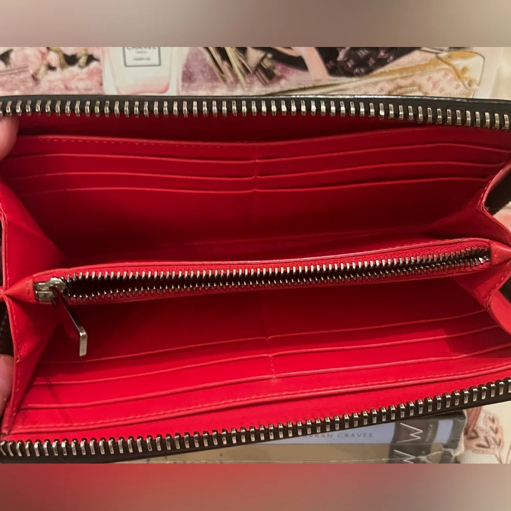 CHRISTIAN LOUBOUTIN Panettone wallet EMPIRE SPIKES in black/multi - Picture 6 of 11